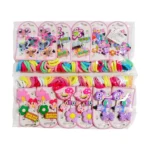 Gancho y colet liga kawaii - Paq x 12 cartillas