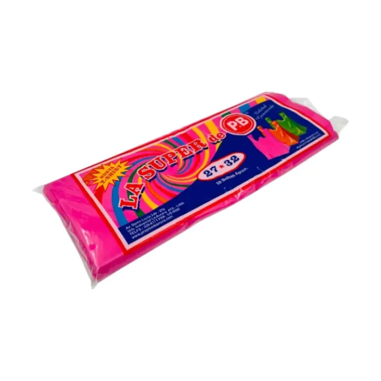 Bolsa de Plastico Colores 27 X 32, Pqt x 50 UNID