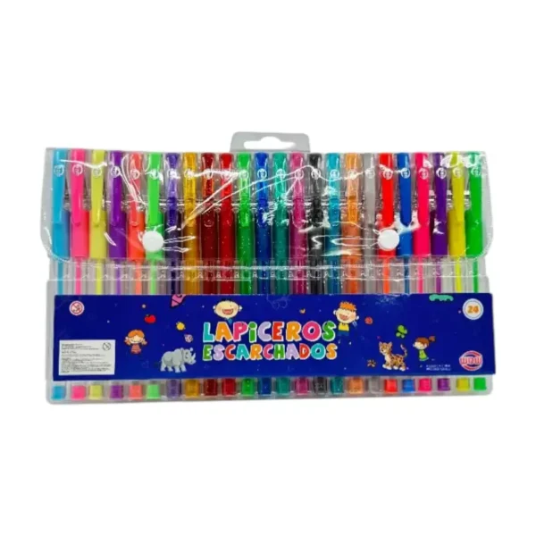 Lapiceros Escarchados X24 Pzs