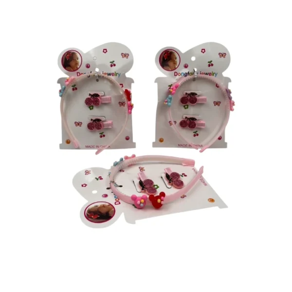 Set de Vincha y Gancho - Paq x 12 unid