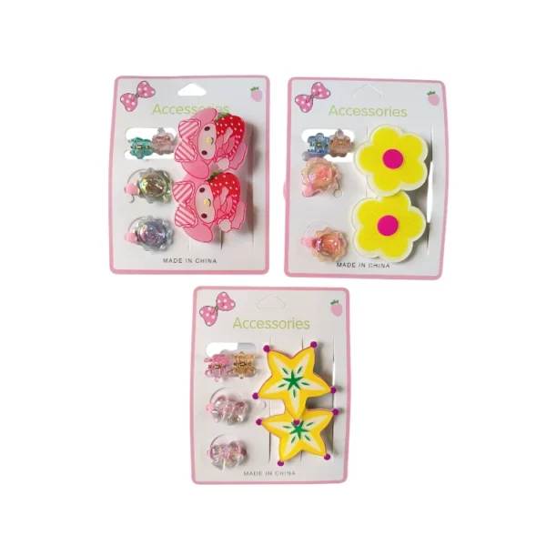 Piojitos y gancho pico kawaii - Paq x 12 unid