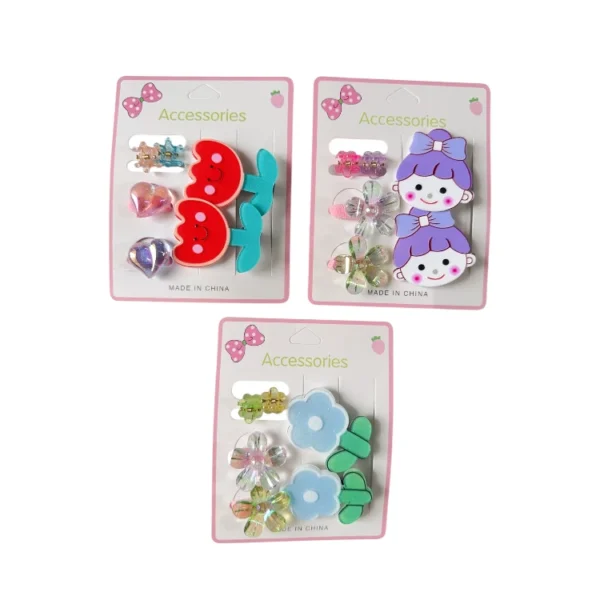 Piojitos y gancho pico kawaii - Paq x 12 unid