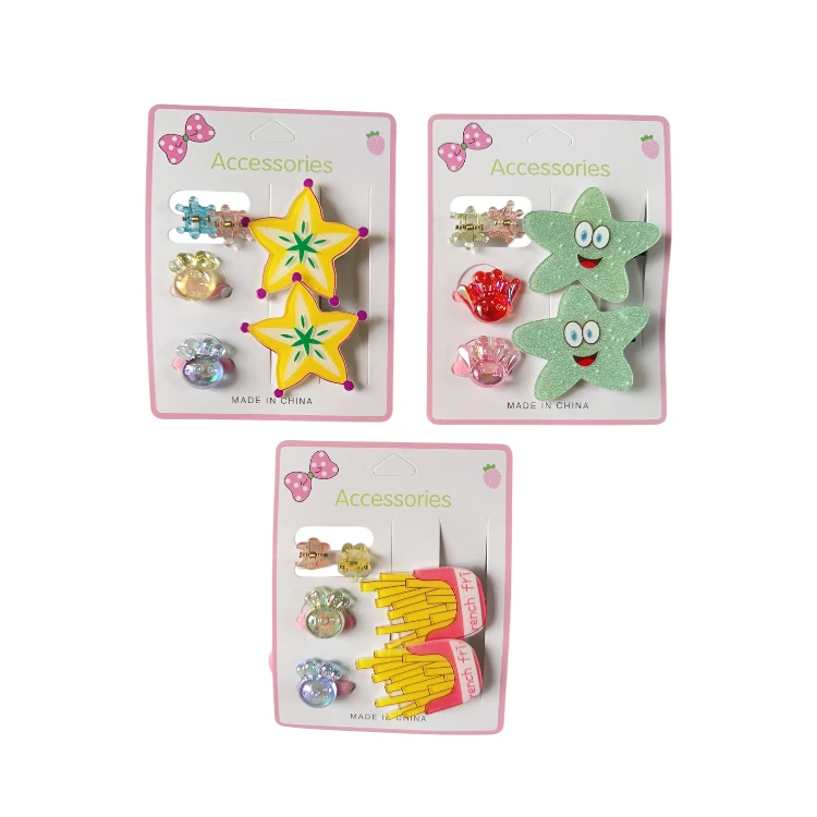 Piojitos y gancho pico kawaii - Paq x 12 unid