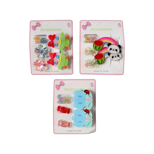 Piojitos y gancho pico kawaii - Paq x 12 unid