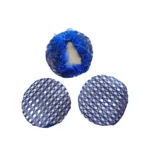 Moñera con blonda azulino - Paq x 12 unid