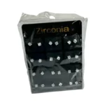 Arete zirconia cuadrado – Plancha x 12 pares