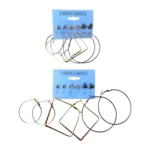 Set de arete noveno / colgante - Paq x 12 cartillas