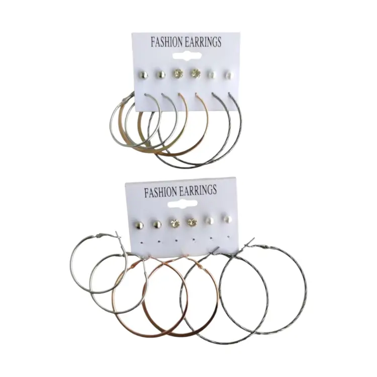 Set de arete noveno / colgante - Paq x 12 cartillas