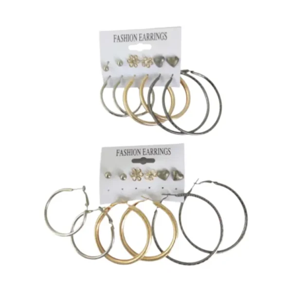 Set de arete noveno / colgante - Paq x 12 cartillas