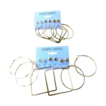 Set de arete noveno / colgante - Paq x 12 cartillas