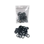 Colet liga arito negro - Paq x 12 bolsitas