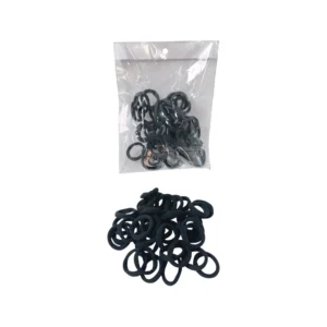 Colet liga arito negro - Paq x 12 bolsitas