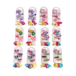 Gancho y colet liga kawaii - Paq x 12 cartillas