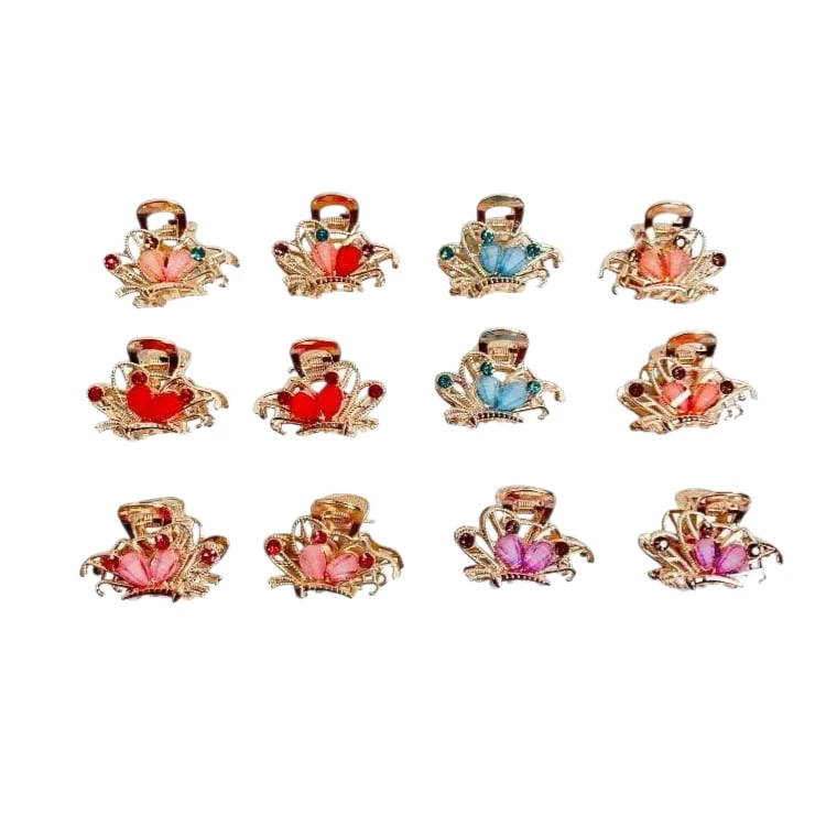 Clip de cabello metal – Paq x 12 unid