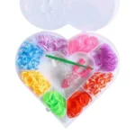 Set de ligas para pulseras corazon