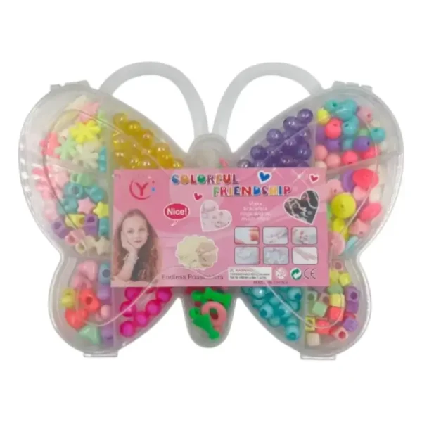 Set de Cuentas para Pulsera Mariposa – Paquete x 12 unidades