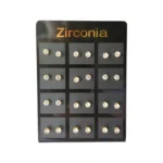 Arete zirconia - Plancha x 12 pares