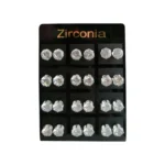 Arete zirconia - Plancha x 12 pares
