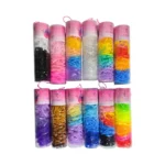 Liga en tubo gruesa colores - Paq x 12 unid