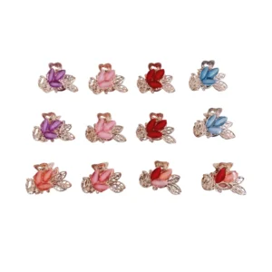 Clip de cabello metal - Paq x 12 unid - Imagen 3