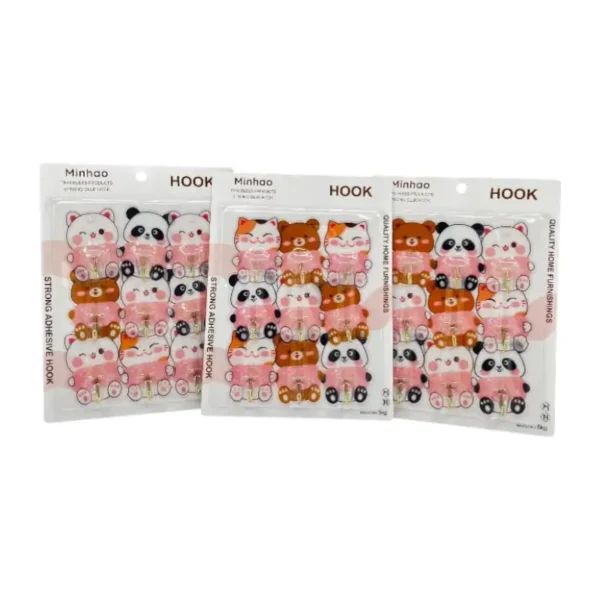 Perchero con Adhesivo x9 pzs