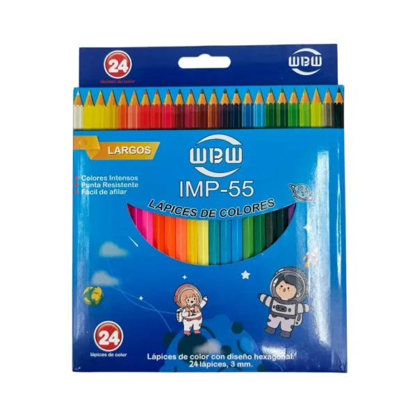 Color Hexagonales de 24Pzs