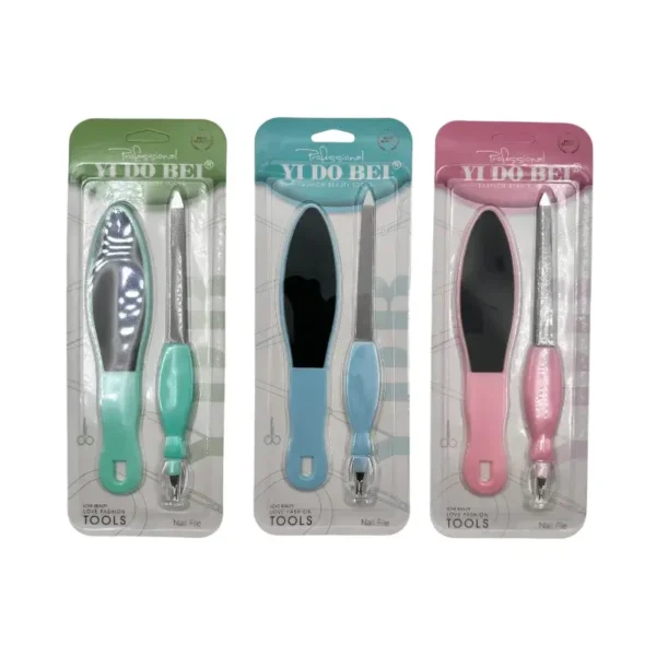 Set de Lima y Cortacuticulas Pedicuría – Paq x 12 unid