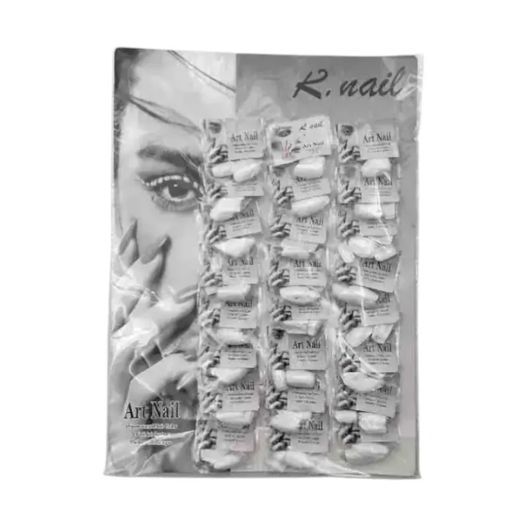 Uñas postizas blancas – Plancha de 24 unid