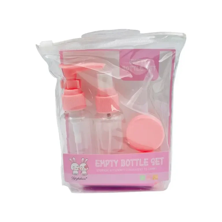 Set de Frasco Pulverizador Contenedor de Aseo Para Viaje x 6 Pcs