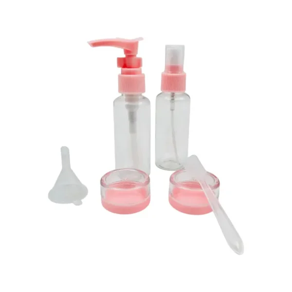 Set de Frasco Pulverizador Contenedor de Aseo Para Viaje x 6 Pcs