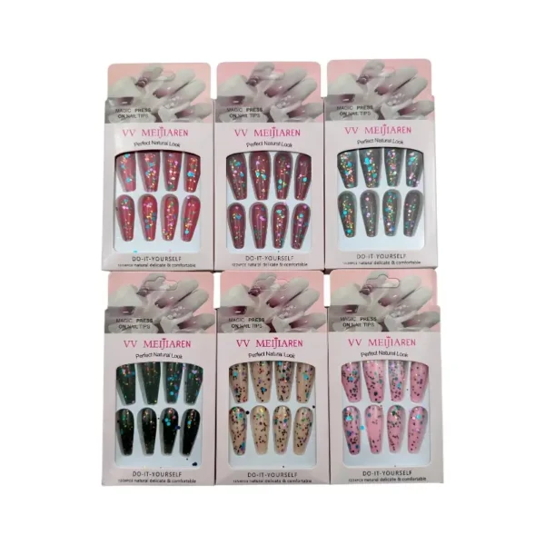 Úñas postizas – Paq x 12 unid