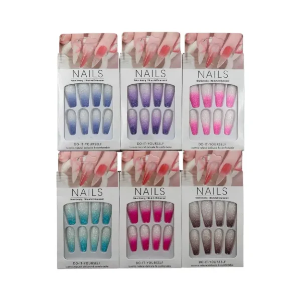 Úñas postizas – Paq x 12 unid