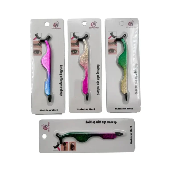 Pinza aplicadora pestañas postizas – Paq x 12 unid