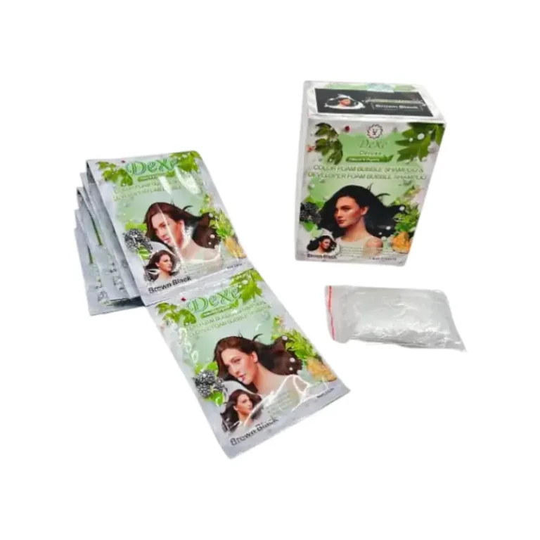 Shampoo Colorante Castaño Oscuro – Box de 10 Pcs