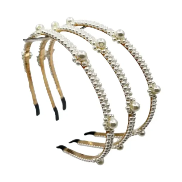 Vincha con Perla – Paq x 12 unidades