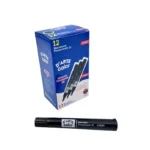 Marcador Permanente Negro – Box x 12 Pcs