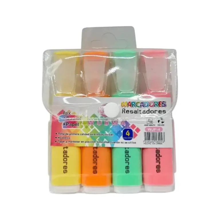 Resaltador Pastel x4 Pzs