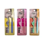 Pinzas aplicadoras pestañas postizas – Paq x 12 unid