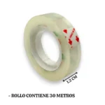 Cinta adhesiva 1.2cm*30m - Cono x 12 unid