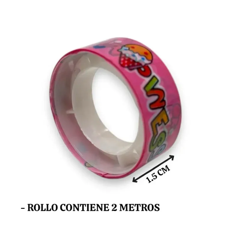 Cinta adhesiva 1.5cm*2m – Cono x 10 unid
