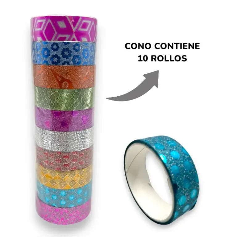 Cinta adhesiva 1.5cm*3m – Cono x 10 unid
