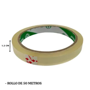 Cinta adhesiva 1.2cm*50m – Cono x 24 unid