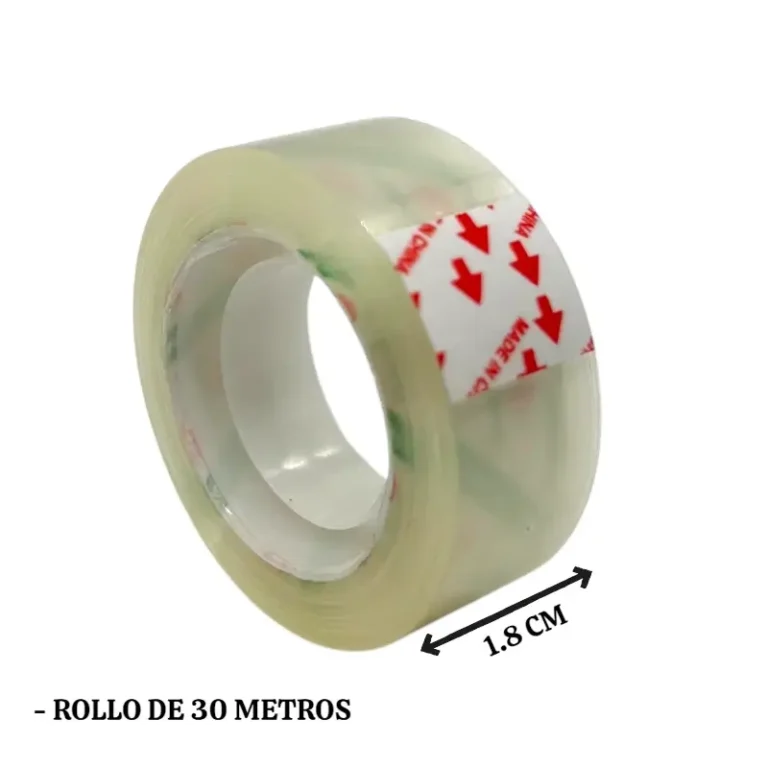 Cinta adhesiva1.8cm*30m – Cono x 8 unid