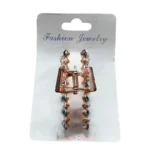 Clip de metal con perla - pqt x 12 unid
