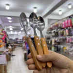 Cuchara Mango Madera x3pcs