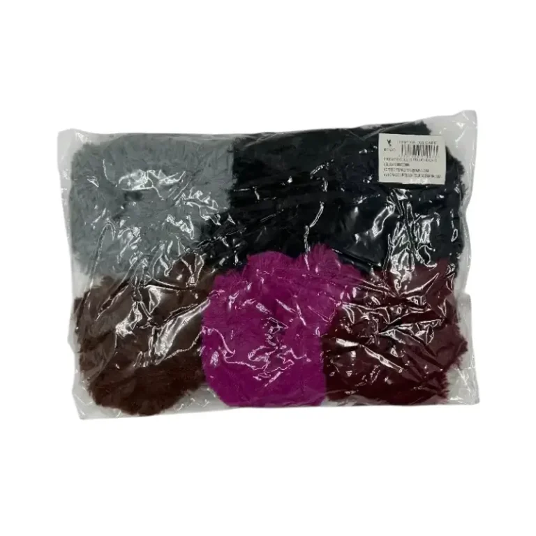 Colet peluche, 6 colores - Paq x 12 unid