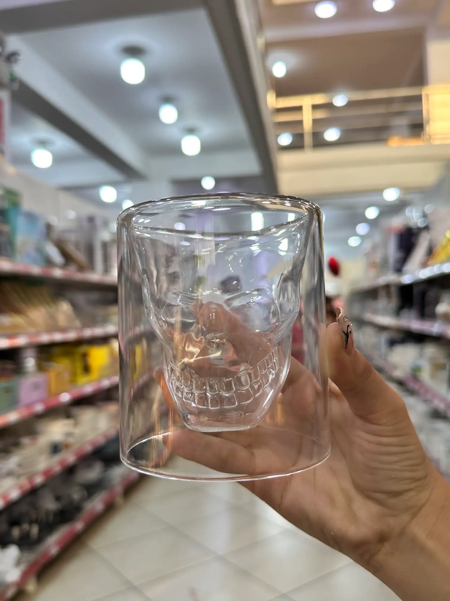 BLP-138 (1) Vaso de Vidrio Calavera
