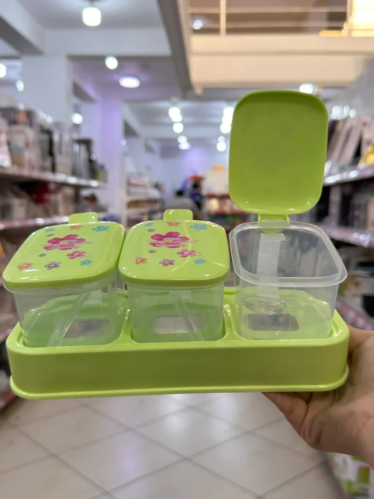 Condimentero Plástico 3pcs