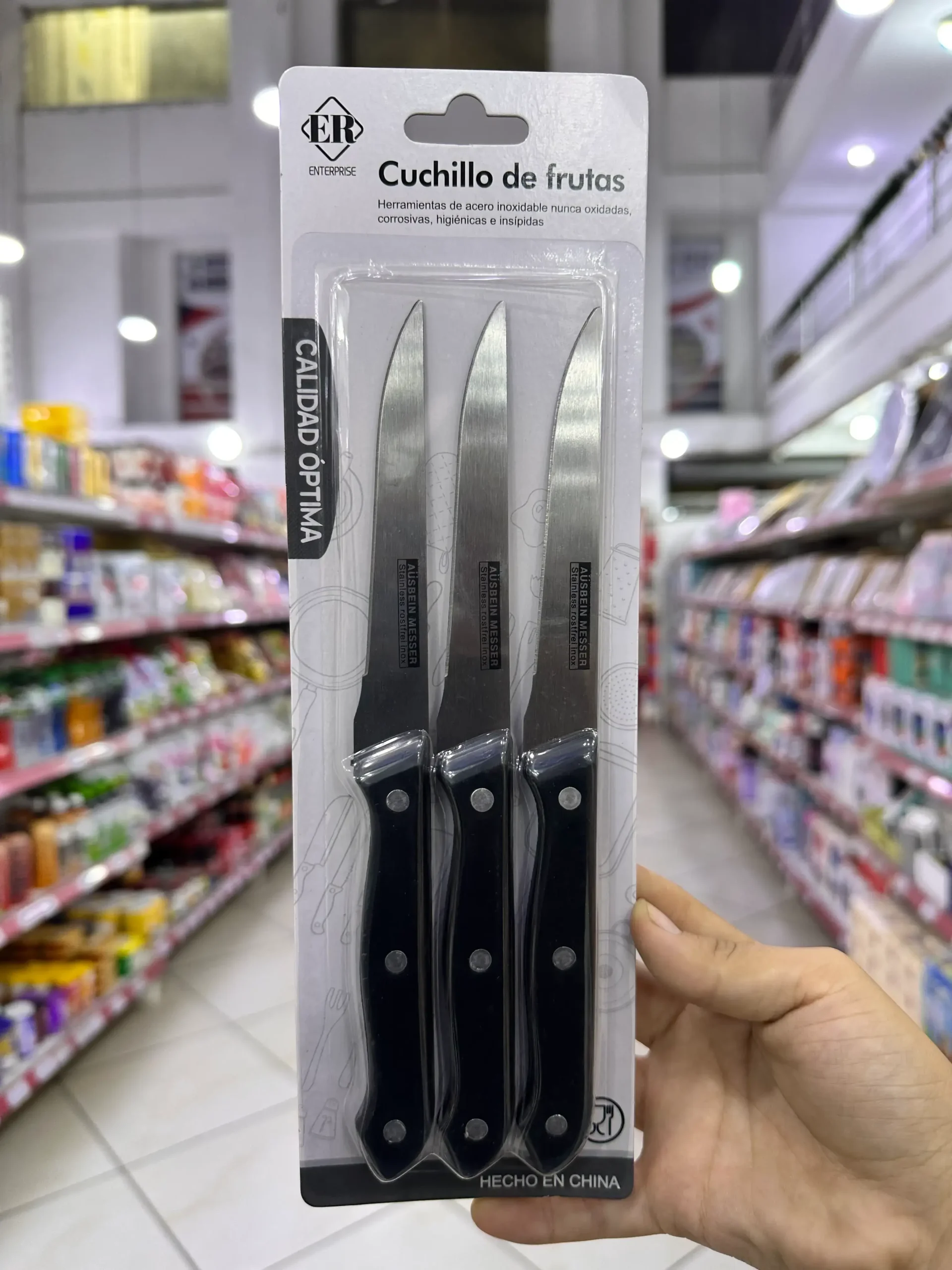 S11395 (2) Cuchillo Frutas x3 pcs