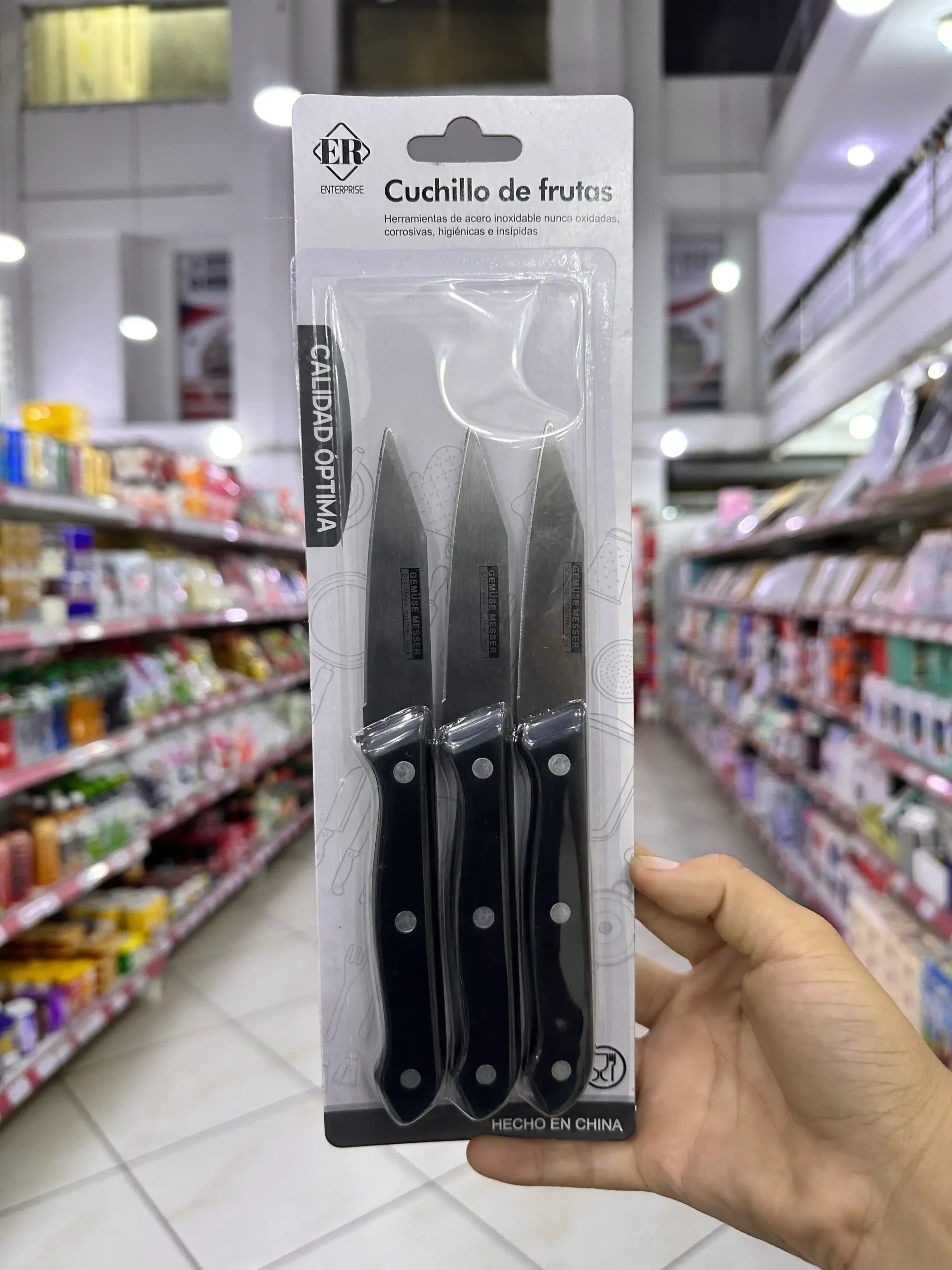S11397 (1) Cuchillo Frutas x3 pcs